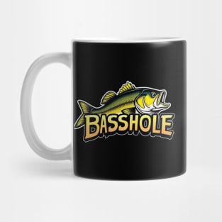 Basshole Funny Fishing Design Mug